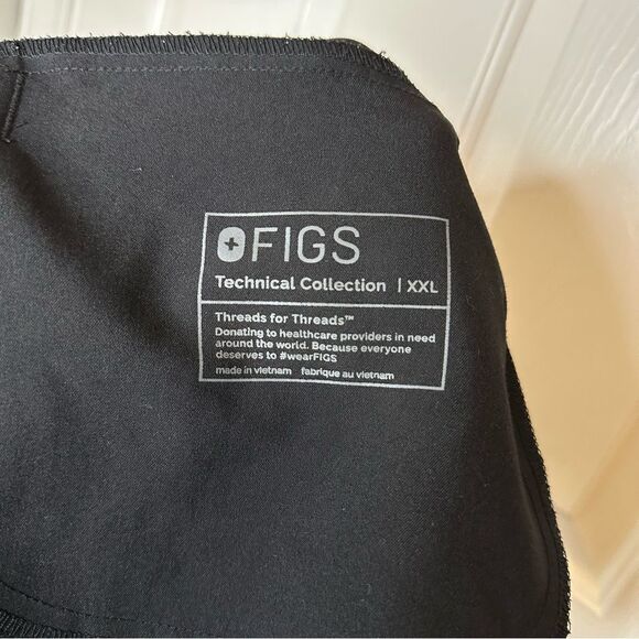 FIGS Black Tansen Jogger Scrub Pant Sz XXL Nurse Doctor Vet Surgeon Dentist RN - Picture 9 of 10